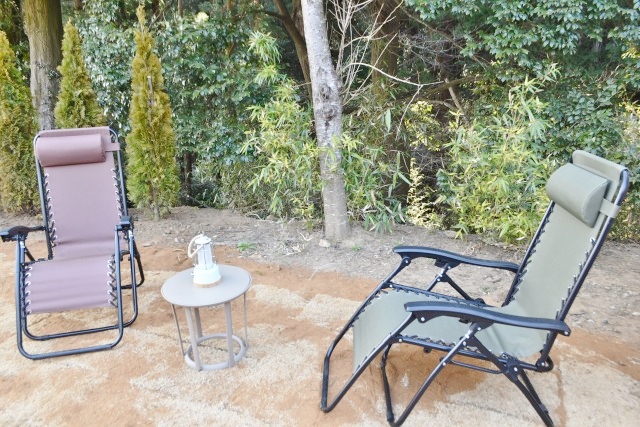 サウナ後は森の中でととのいタイム