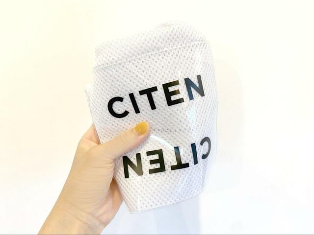 【CITEN　メッシュ＆クリア ロゴ トートバッグ】コンパクトに折り畳めるので旅行時のサブバッグにもおすすめ♪