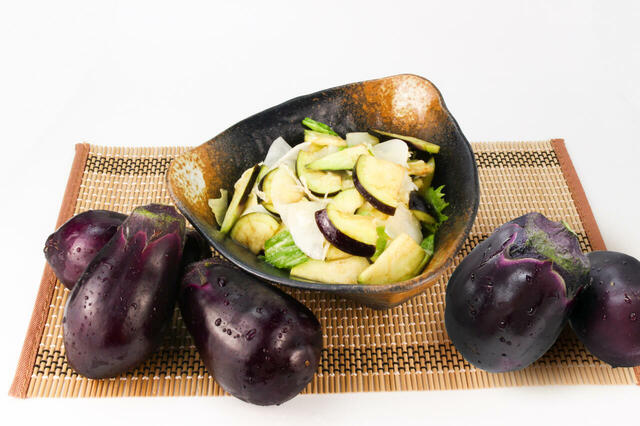 「泉州水なすの塩だれサラダ」＜期間：2025年6月20日〜＞【ブロンコビリーに『夏サラダバー』登場！「ケールのアップルシナモンサラダ」など期間限定フレッシュサラダが新登場！】