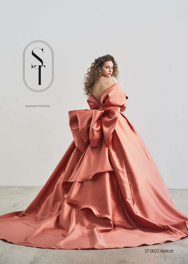 【クラウディア】ST新作ウェディングドレス｜ST-0022_Apricot