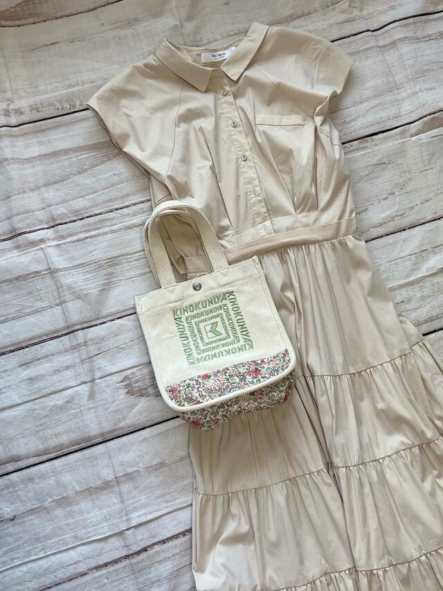 シャツドレスに合わせてみました♪