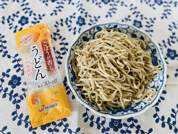 白石興産　糖質30％off ごぼうが香るうどん