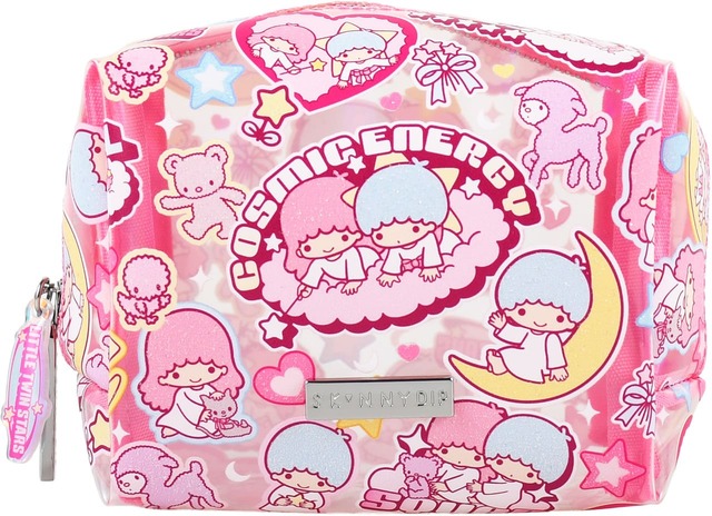 【SKINNYDIP LONDON×サンリオキャラクターズ】ポーチ：2,860円／キキララらしいやさしい色使いもかわいい「リトルツインスターズ」