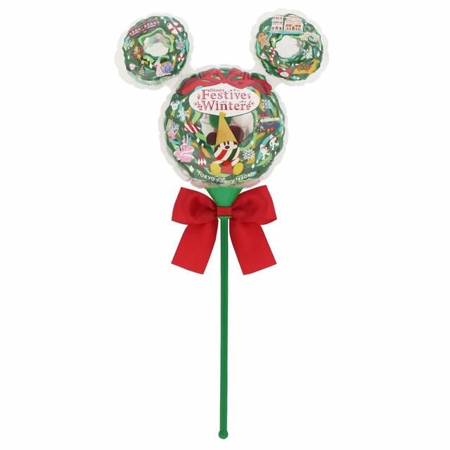 手持ちバルーン 700円｜「ディズニー・クリスマス」スペシャルグッズ｜東京ディズニーリゾート40周年“ドリームゴーラウンド”｜発売日：2023年11月7日（火）｜販売店舗：東京ディズニーランド「ディズニー＆カンパニー」、東京ディズニーシー「エンポーリオ」