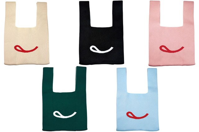 【不二家「Smile Switch Festa 2025 in GINZA」】ペコちゃんスタンプラリー「〔非売品〕オリジナルニットトートバッグ（スマイルマーク）」＜全5種＞をプレゼント！