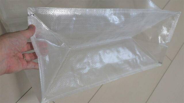 【ダイソー PPWクリアバッグ】角がしっかり立つので、箱のように使える