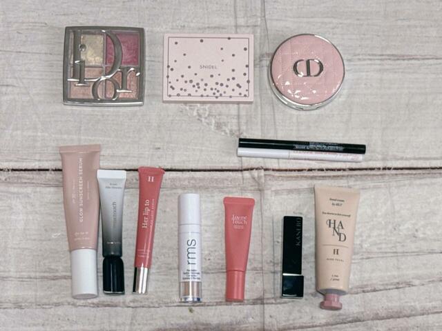 これだけのコスメが収納できました！