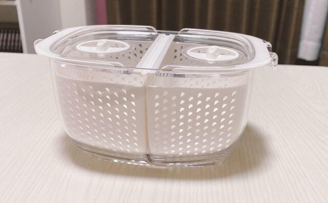 【ニトリ フレッシュキーパークラリー】カラーはホワイトでかわいい