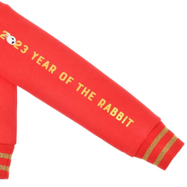 とんすけ キッズ用長袖トレーナー レッド 110 120 130 Year of Rabbit 4,840円