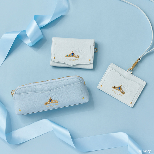 名刺ケース 16,500、IDケース 15,400、ペンケース 12,100円｜サマンサタバサプチチョイス「ディズニープリンセス」コレクション
