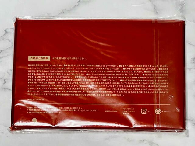 【SPRiNG10月号付録】裏面には注意書きが記載されているので、目を通しておきましょう