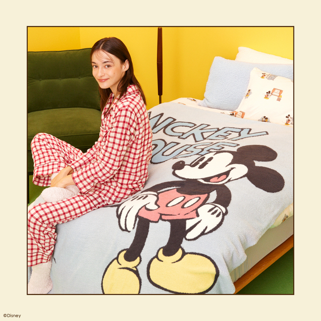 ジャガードマルチカバー ￥12,980｜ジェラート ピケ「ミッキー&ドナルド」コレクション