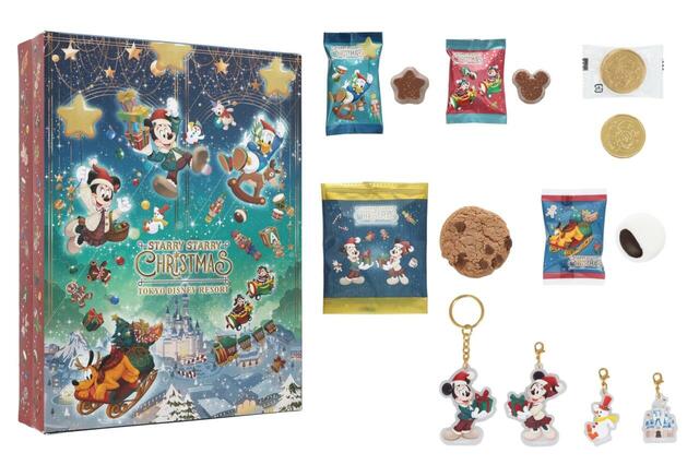 菓子詰め合わせ 3,500円｜東京ディズニーリゾート「ディズニー・クリスマス」スペシャルグッズ｜販売店舗：東京ディズニーランド「ワールドバザール・コンフェクショナリー」、東京ディズニーシー「ヴァレンティーナズ・スウィート」｜発売日：2026年11月10日(火)