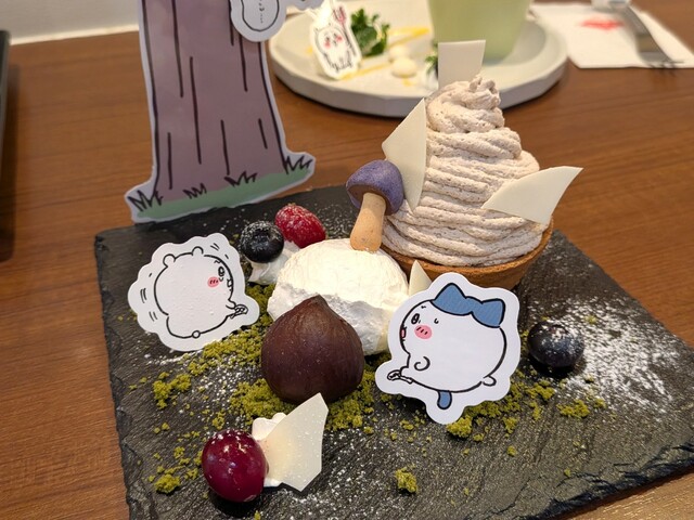 「マロングラッセの森プレート」罠にかかったちいかわたち