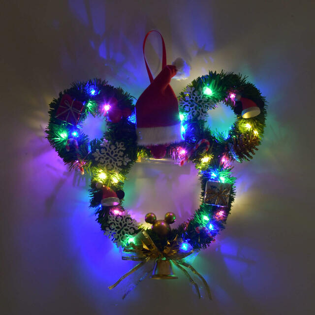 ミッキー リース ライトアップ DISNEY CHRISTMAS 6,600円