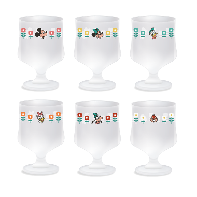 オリジナルグラス 各2,420円｜「ミッキー＆フレンズ」OH MY CAFE