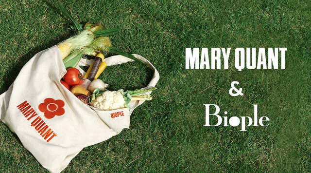 【MARY QUANT&Biople】60年代ロンドンのストリートカルチャーを代表するブランド「MARY QUANT(マリークワント)」と、ナチュラル&オーガニックアイテムが揃うセレクトショップ「Biople(ビープル)」がコラボレーション