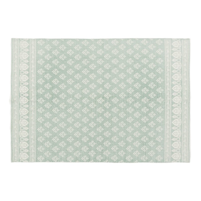 プシュカル ラグ　ライトグリーン