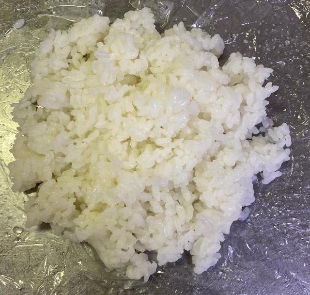 解凍後、ほぐした状態