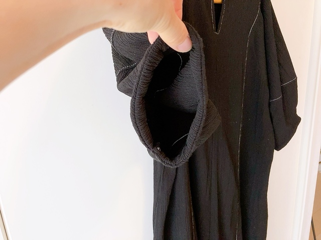 【ファッションセンターしまむら Blue Strive ワンピース】袖口が大きく開いていて涼しい！