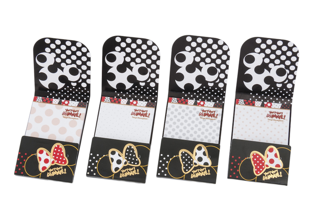 メモセット 900円｜縦約9×横約6cm、4個セット｜東京ディズニーランド「ベリー・ベリー・ミニー！」スペシャルグッズ｜販売店舗「グランドエンポーリアム」