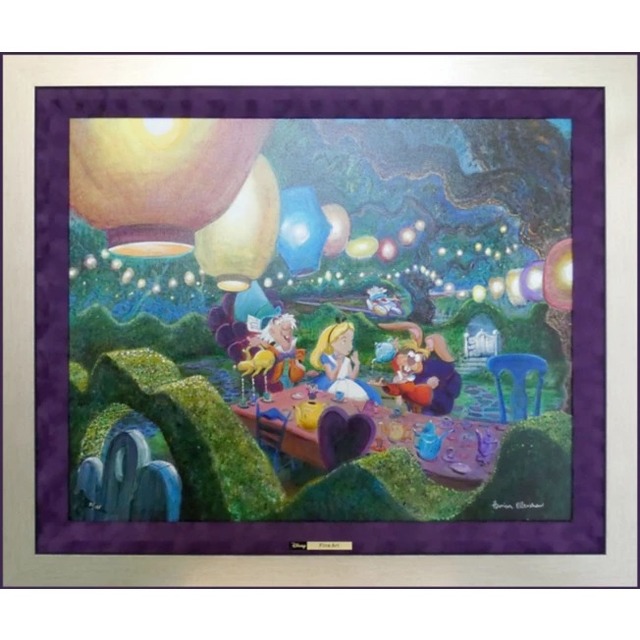 ディズニーファインアート マッドハッターズ ティーパーティー 世界限定195枚 748,000円