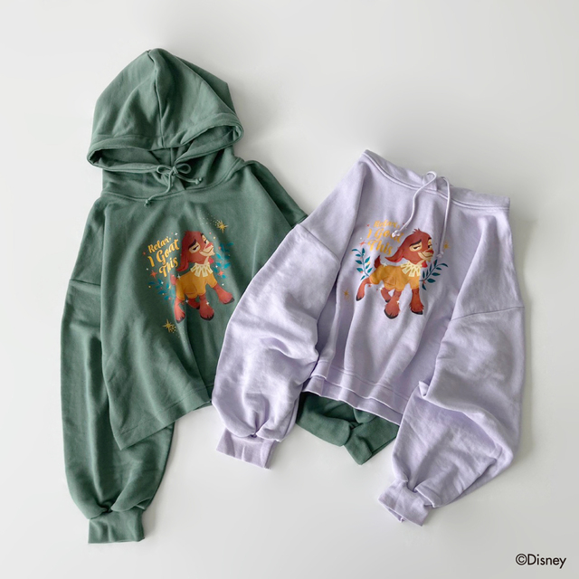 ショート丈パーカー ￥4,950｜Disney Collection「ウィッシュ」｜ehka sopo