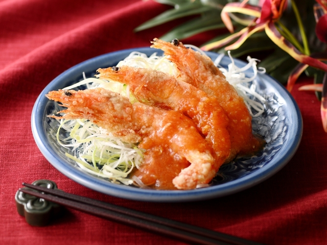 「ソフトシェルシュリンプのチリソース」<期間:2025年10月16日~11月5日>【ニラックスの「台湾グルメフェア」に新メニュー『北京ダック』と『トリュフ入り餃子』が登場!台湾の贅沢な味わいを食べ放題で楽しめます!】