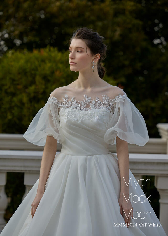 【クラウディア】Myth Mock Moon(ミスモックムーン)新作ウェディングドレス｜MMM5024_OffWhite