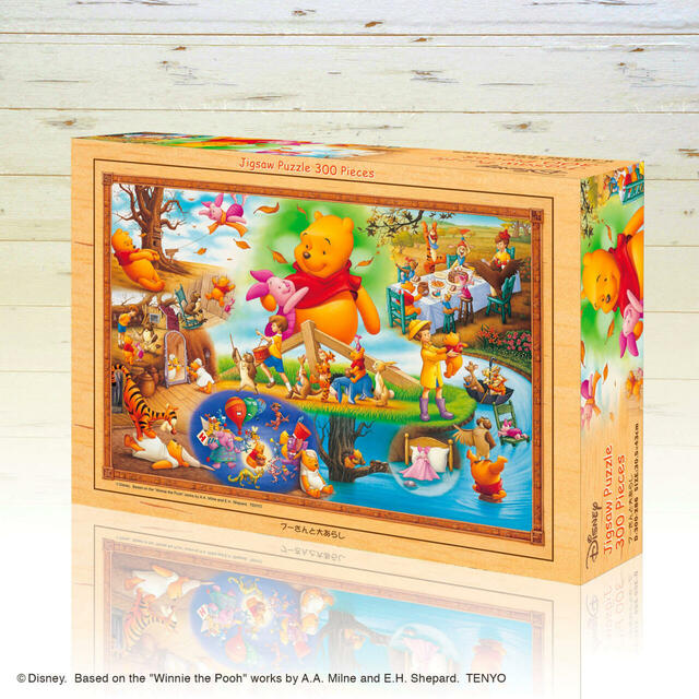 ＜先行販売＞プーさんとおおあらし(ジグソーパズル300ピース、パズル完成サイズ横30.5×縦43.0㎝)1,980円