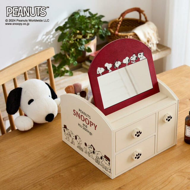 卓上メイク収納ボックス「スヌーピー」|16,900円