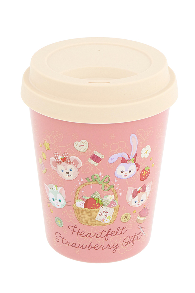 「ダッフィー＆フレンズのハートフェルト・ストロベリーギフト」スーベニアタンブラー