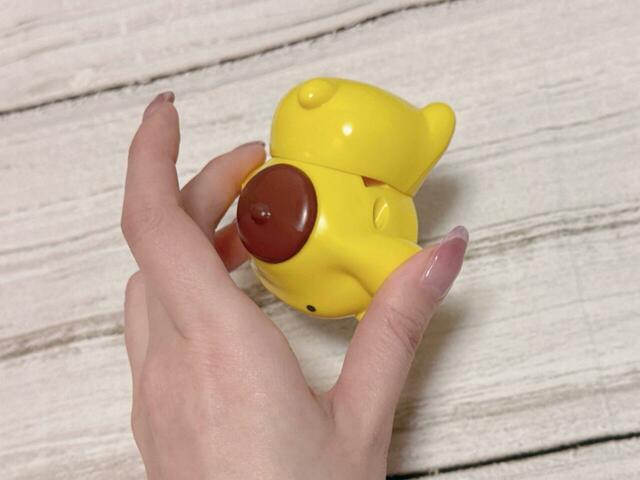 【サンリオ×マクドナルド ハッピーセット第一弾／ポムポムプリン おしりフリフリフィギュア】左右に揺らすとおしりがフリフリ動くフィギュアです♪左右に揺らすとおしりがフリフリ動くフィギュアです♪