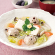 豆腐と肉だんごのトロトロ煮定食