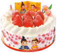 ひなまつり 苺のショートケーキ　価格：SS（2～3人用）￥2,700、S（4～5人用）￥3,500、M（6～7人用）￥4,300　※すべて税込