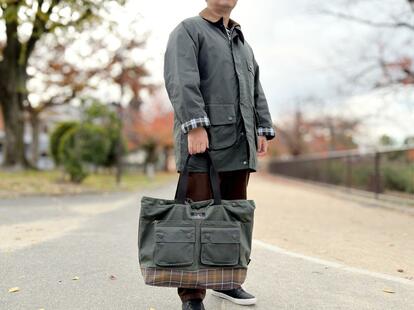 完売品 Barbourバブアー Fieldワックストートバッグ｜Barbour