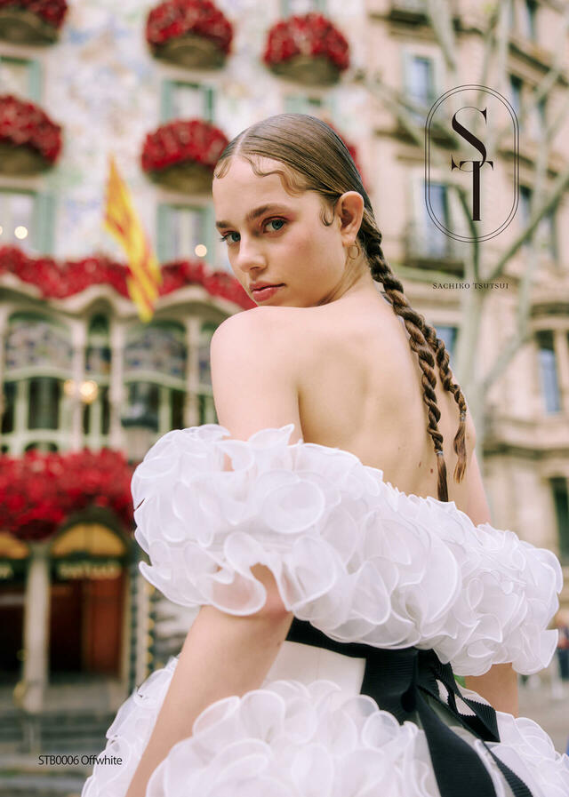 クラウディア|「ST(サチコツツイ)」新作ウェディングドレス|STB0006_Offwhite