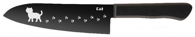 Nyammy ねこの包丁（三徳165mm）：2,420円（税込）