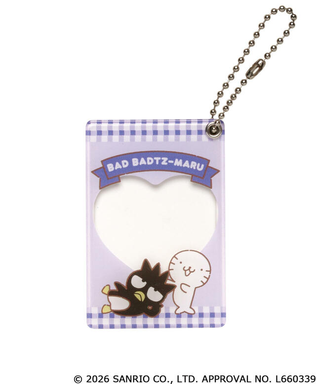 【サンリオ カプセルトイ「いつも一緒フレームキーチェーン Part.1」】バッドばつ丸