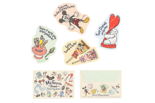 メッセージカード 600円|東京ディズニーリゾート「パークのおみやげたちをモチーフにしたグッズ」|販売店舗:東京ディズニーランド「グランドエンポーリアム」、東京ディズニーシー「エンポーリオ」|発売日:2024年11月21日(木)