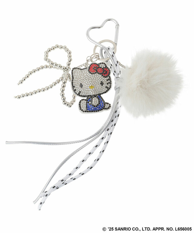 【Green Parks×サンリオキャラクターズ】キラキラファーチャーム(ハローキティ)