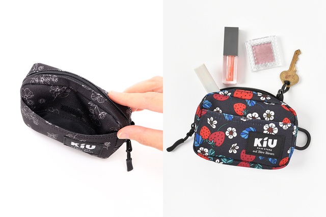 小さめのコスメやお薬、トラベル用の小分け収納に最適な大きさ【KiU×Bleu Bleuetコラボ】