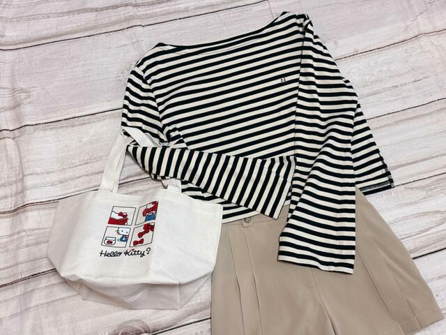 ボーダーに合わせてもかわいい