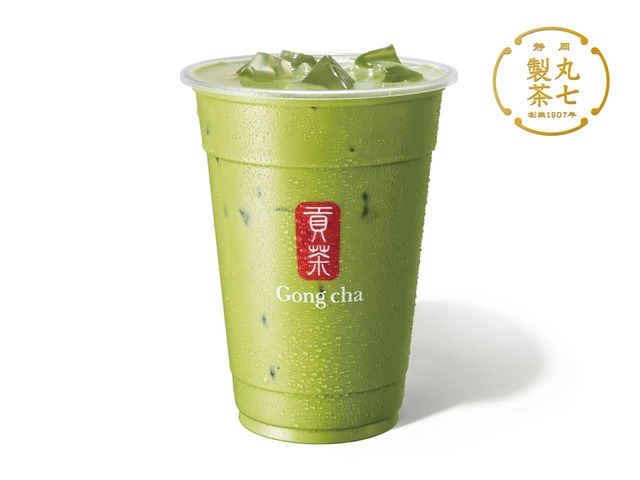 【ゴンチャ】一番摘み抹茶 ミルクティー ICED:S 540円 M 590円 L 680円、HOT:S 540円 M 590円