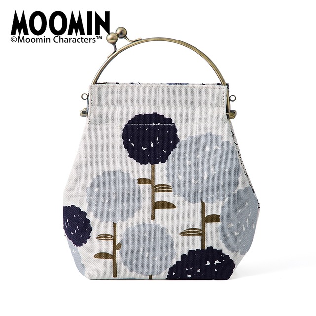 形を変えて使えるがま口バッグ/亥之吉「ムーミン」