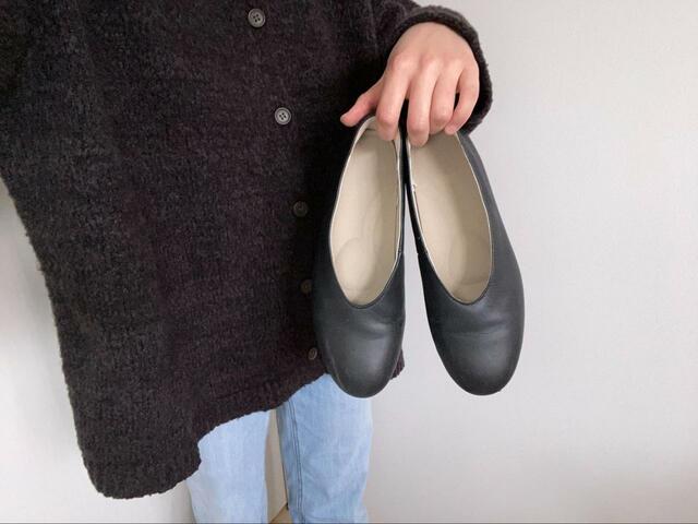【無印良品　疲れにくい レザー深履きシューズ】オフの日にも使える！