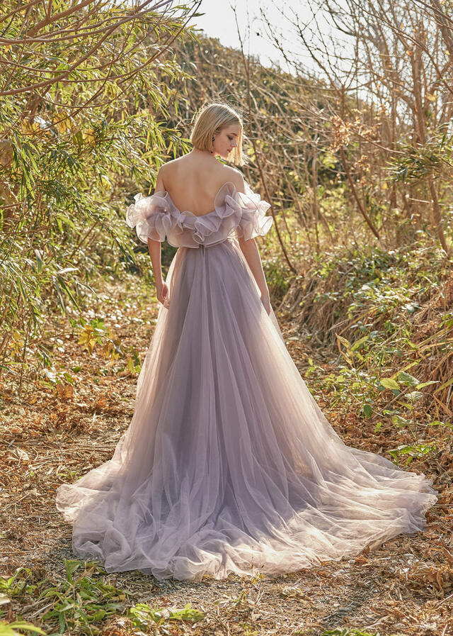 クラウディア｜「K.RANNE-クランネ-」新作ウェディングドレス｜KNE0039_Pink