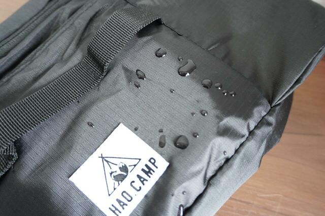 撥水加工生地で水をはじく