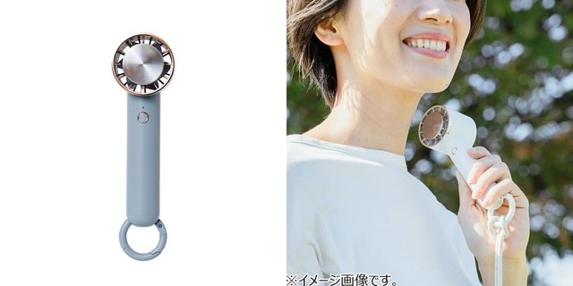 ペルチェ冷却ハンディファン　各2,728円　冷却プレート付きのハンディファン