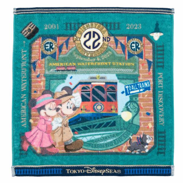 ウォッシュタオル 880円｜東京ディズニーシー22周年記念グッズ｜販売店舗：東京ディズニーシー「スチームボート・ミッキーズ」｜発売日：2023年9月4日（月）
